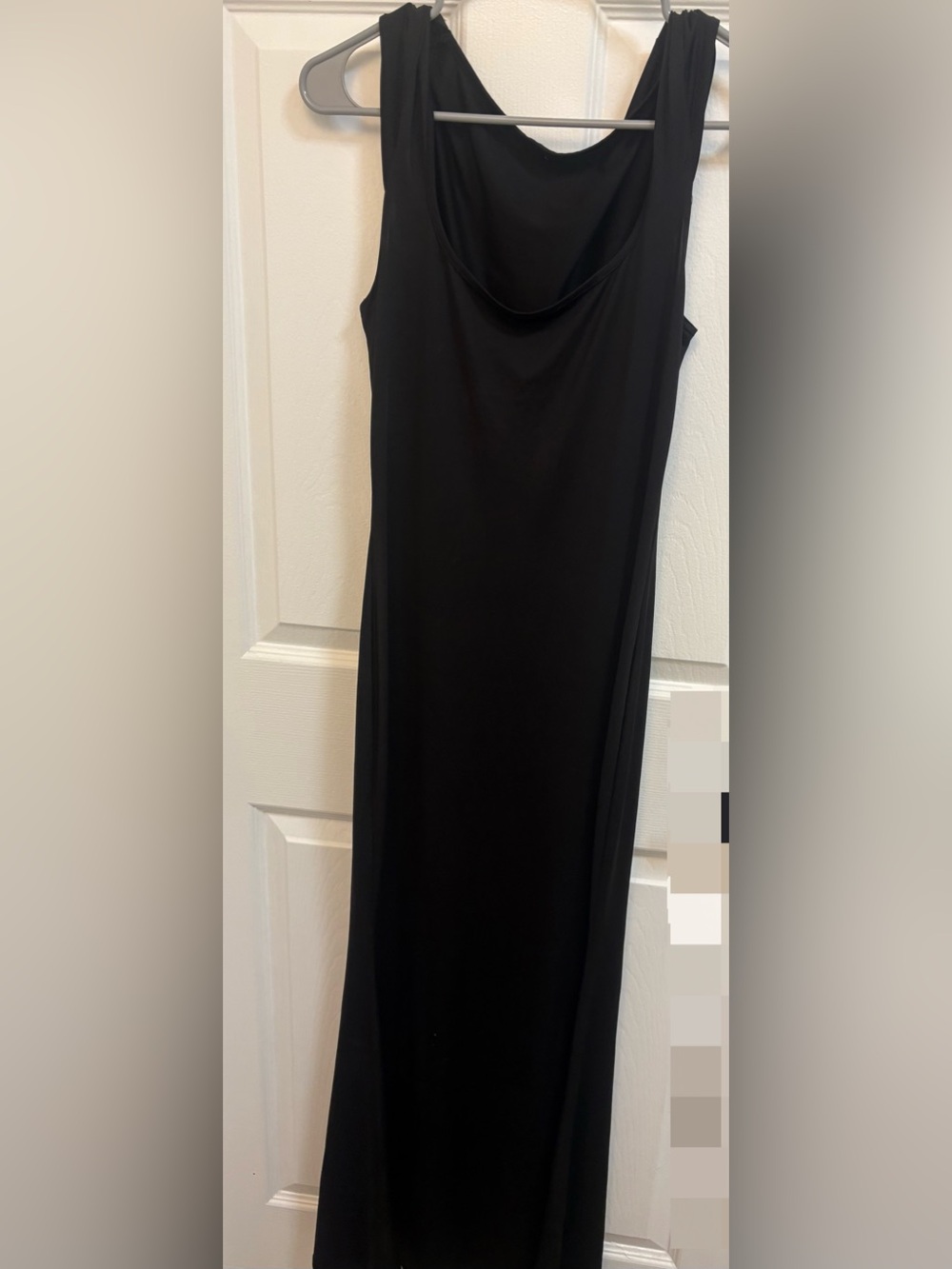 Elegant Black Sleeveless Maxi Dress